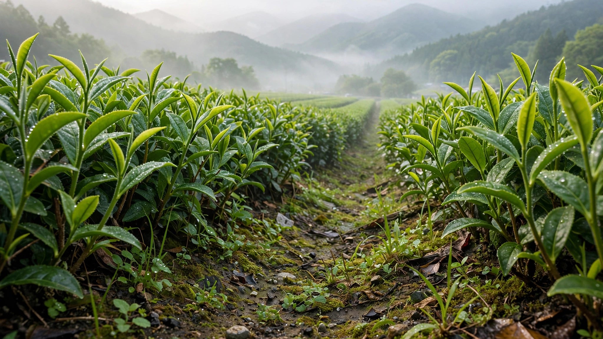 Campos de té en Uji