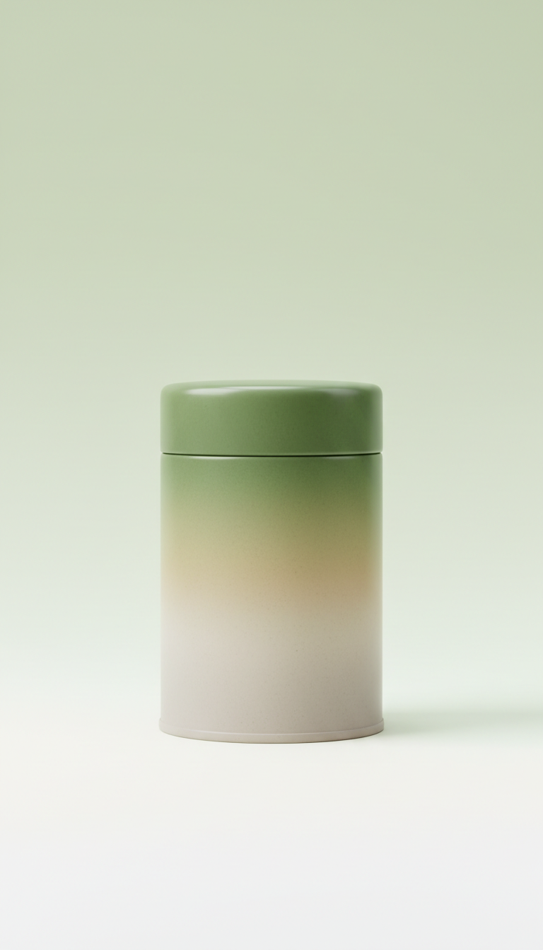 Té matcha en lata japonesa