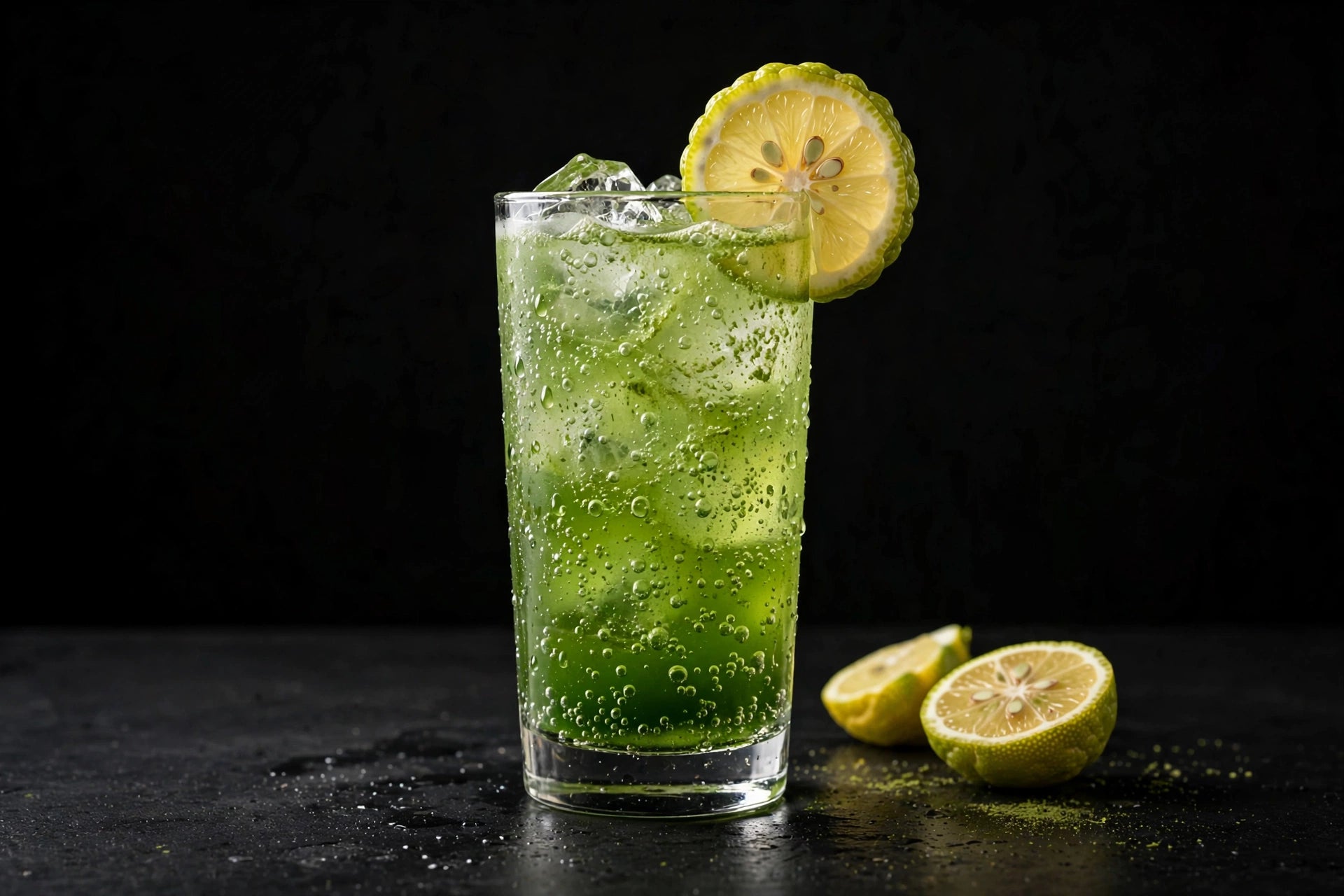 Sparkling Matcha Yuzu Tonic
